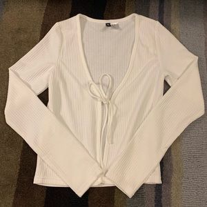 H&M Front Tie Sweater